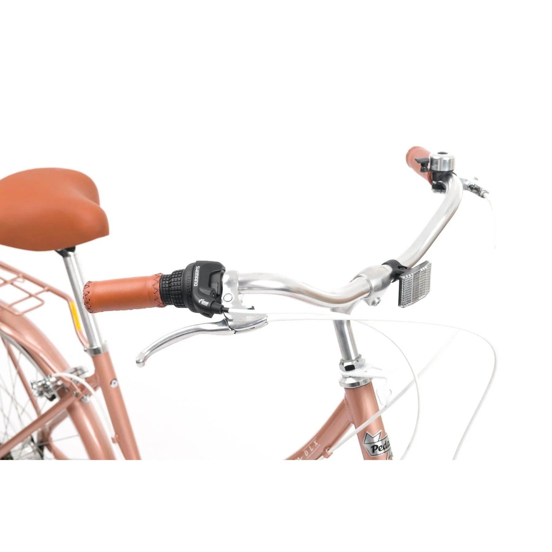 Pedal Uptown DLX Vintage Cruiser Bike Rose Gold - Image 3
