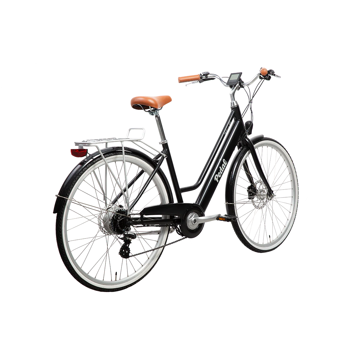 Pedal Uptown ELC V2 Electric Vintage Cruiser Bike Black - Image 3