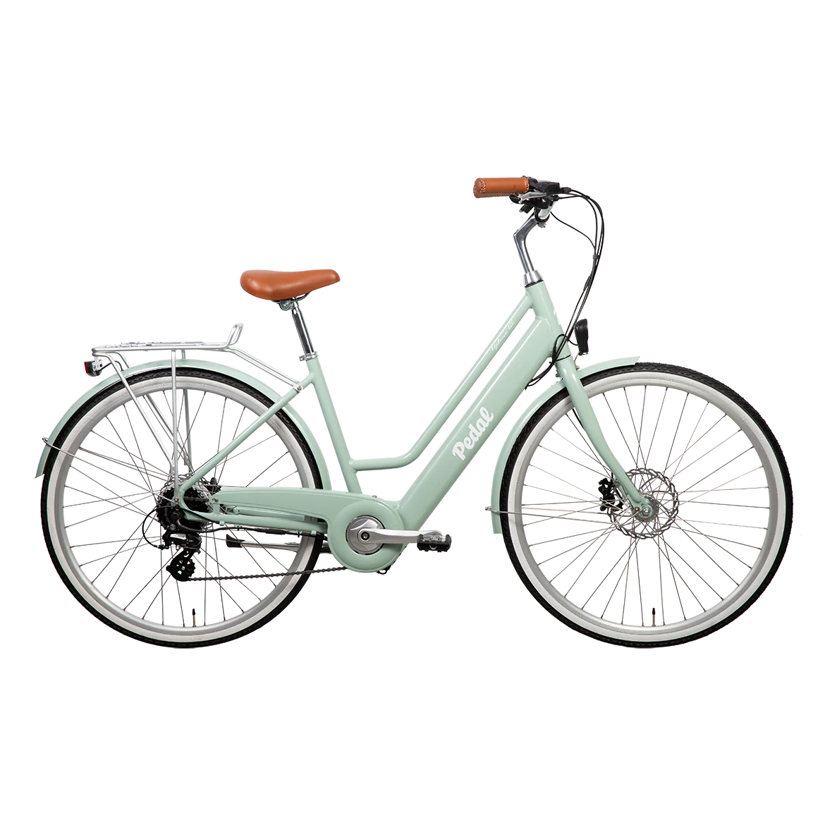 Pedal Uptown ELC V2 Electric Vintage Cruiser Bike Sage