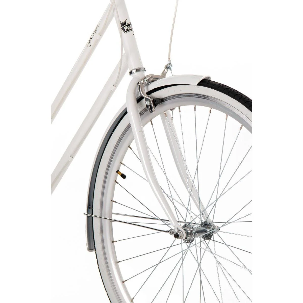 Pedal Uptown Vintage Cruiser Bike Classic White - Image 10