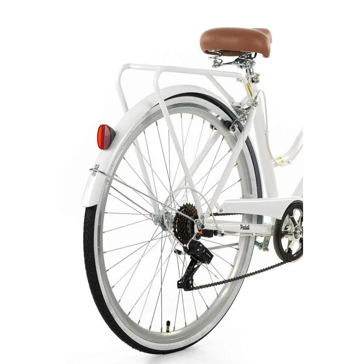 Pedal Uptown Vintage Cruiser Bike Classic White - Image 11