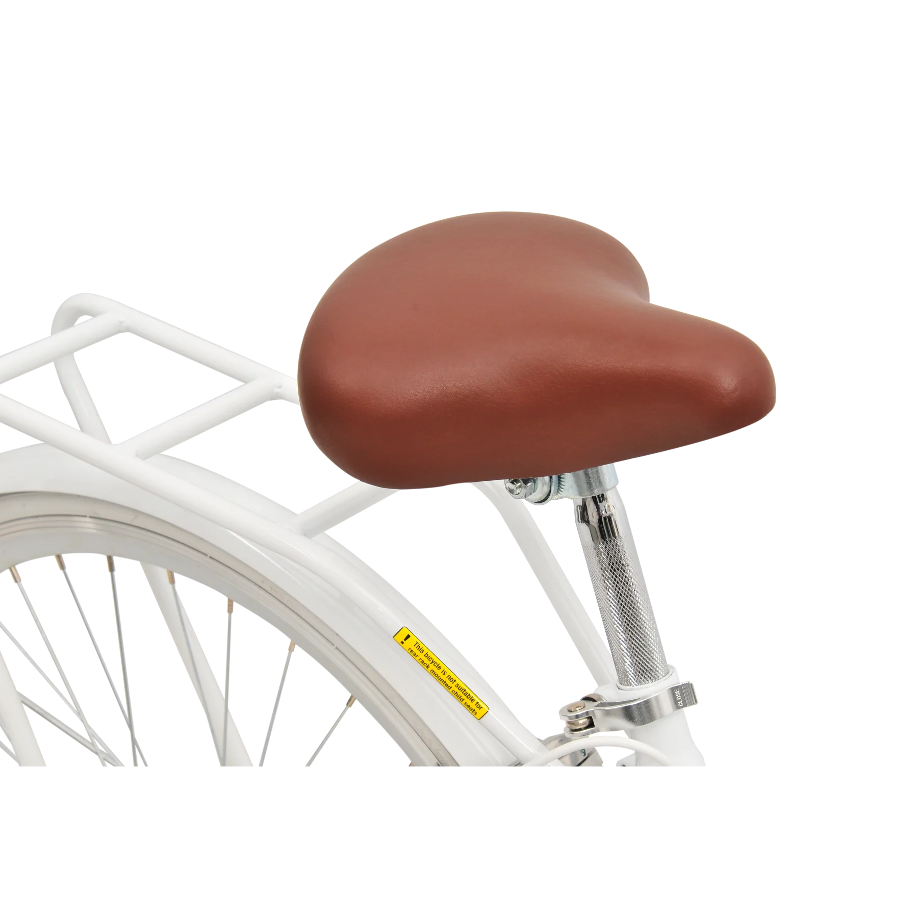 Pedal Uptown Vintage Cruiser Bike Classic White - Image 4