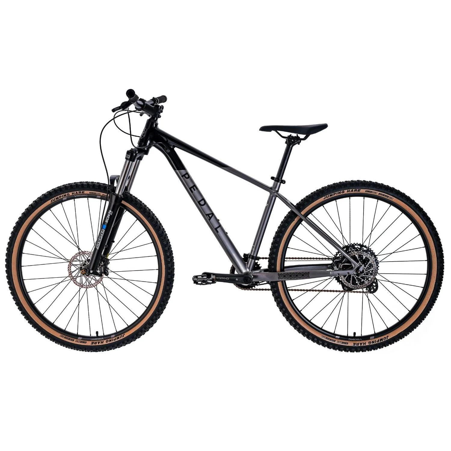 Pedal Viking Hardtail Mountain Bike Silver - Image 2