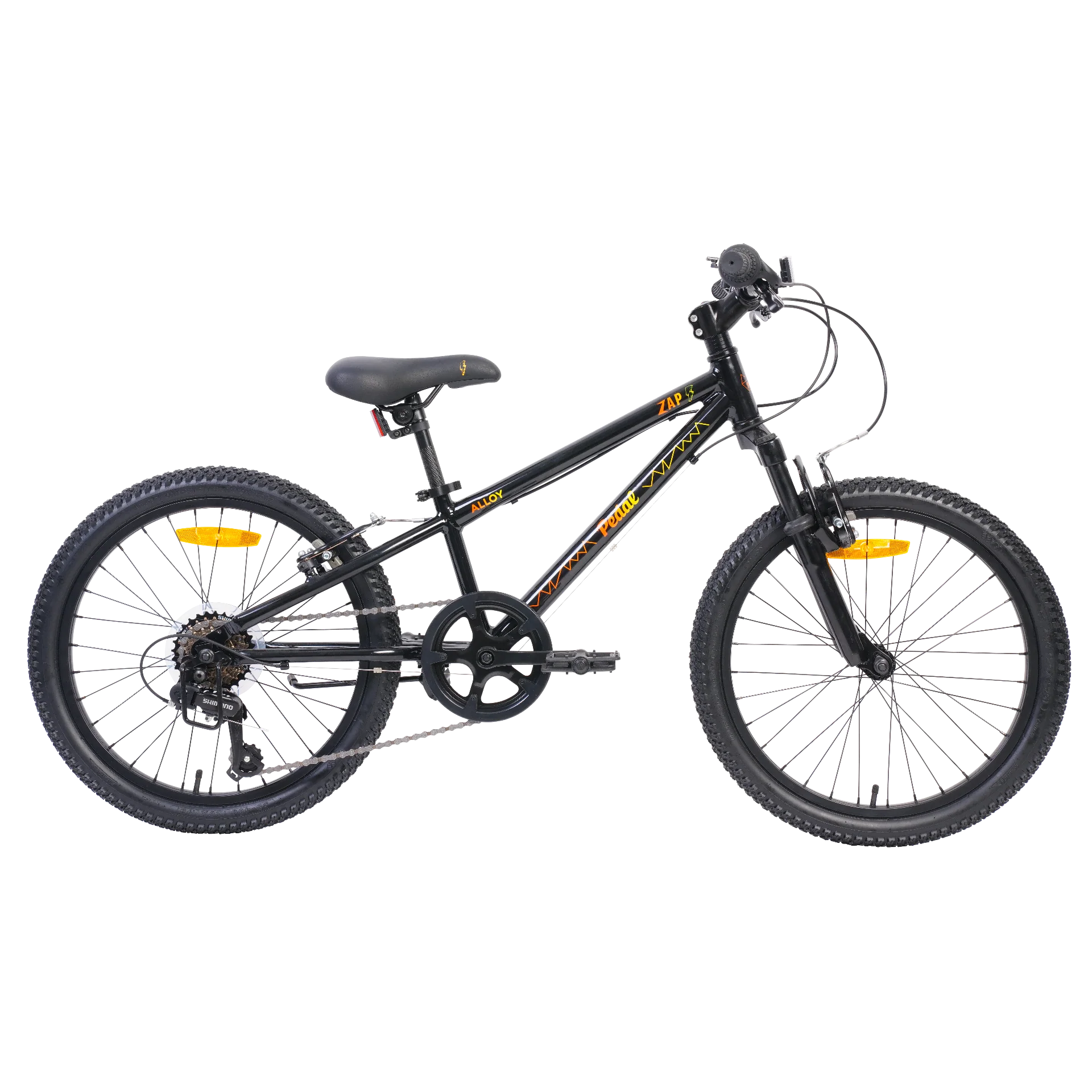 Pedal Zap 20'' Kids Bike Black/Yellow