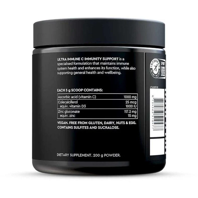 Pillar Performance Ultra Immune C Immunity Support Powder 200g Tropical - Image 3