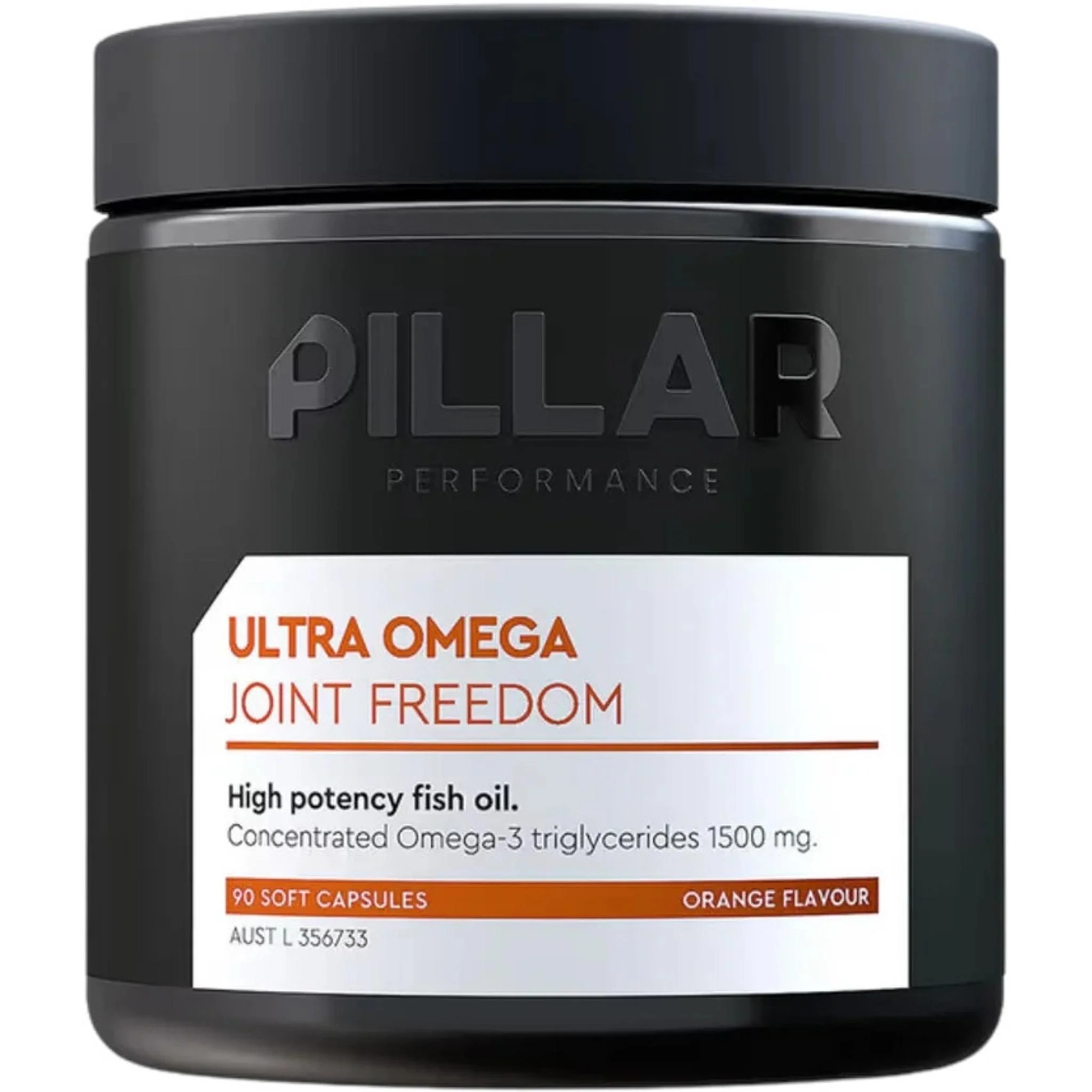 Pillar Performance Ultra Omega Joint Freedom - High Potency Fish Oil - 90 Capsules Orange Flavour