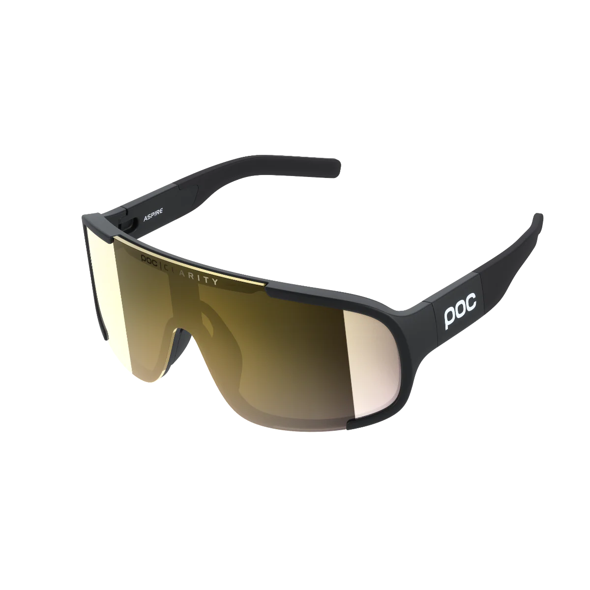 POC Aspire Sunglasses Uranium Black With Violet/Gold Lens