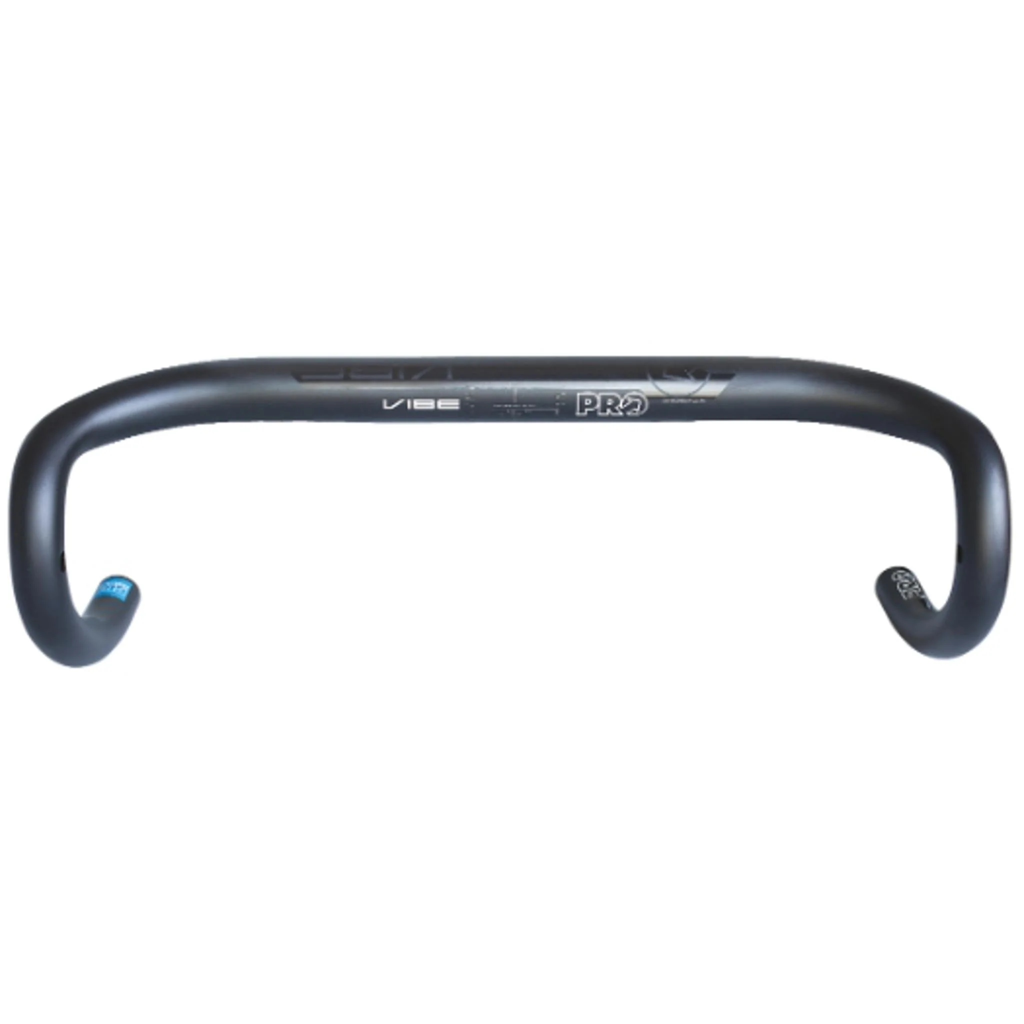 PRO Vibe Compact Alloy Road Handlebar 38/31.8mm Black - Image 2