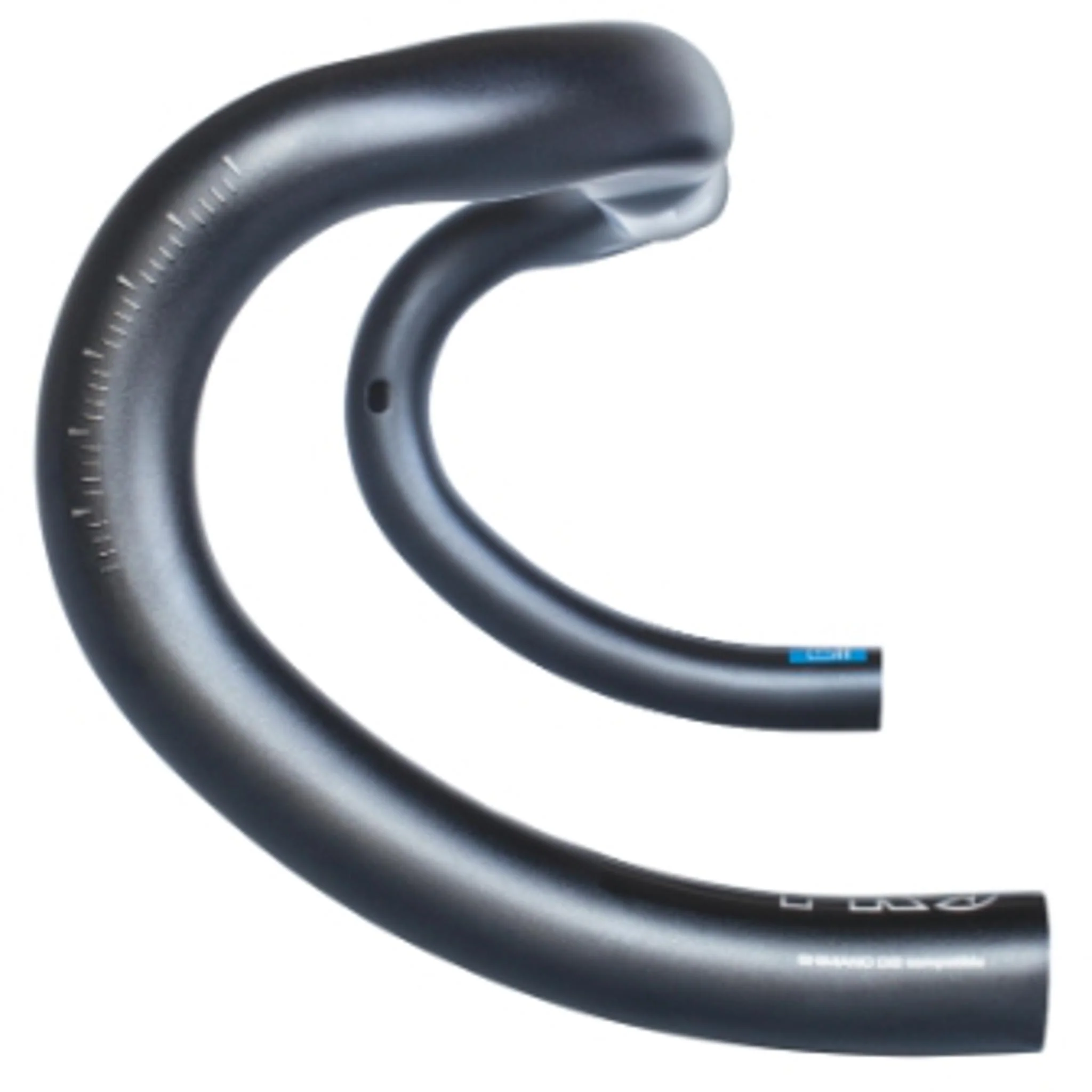 PRO Vibe Compact Alloy Road Handlebar 38/31.8mm Black - Image 3