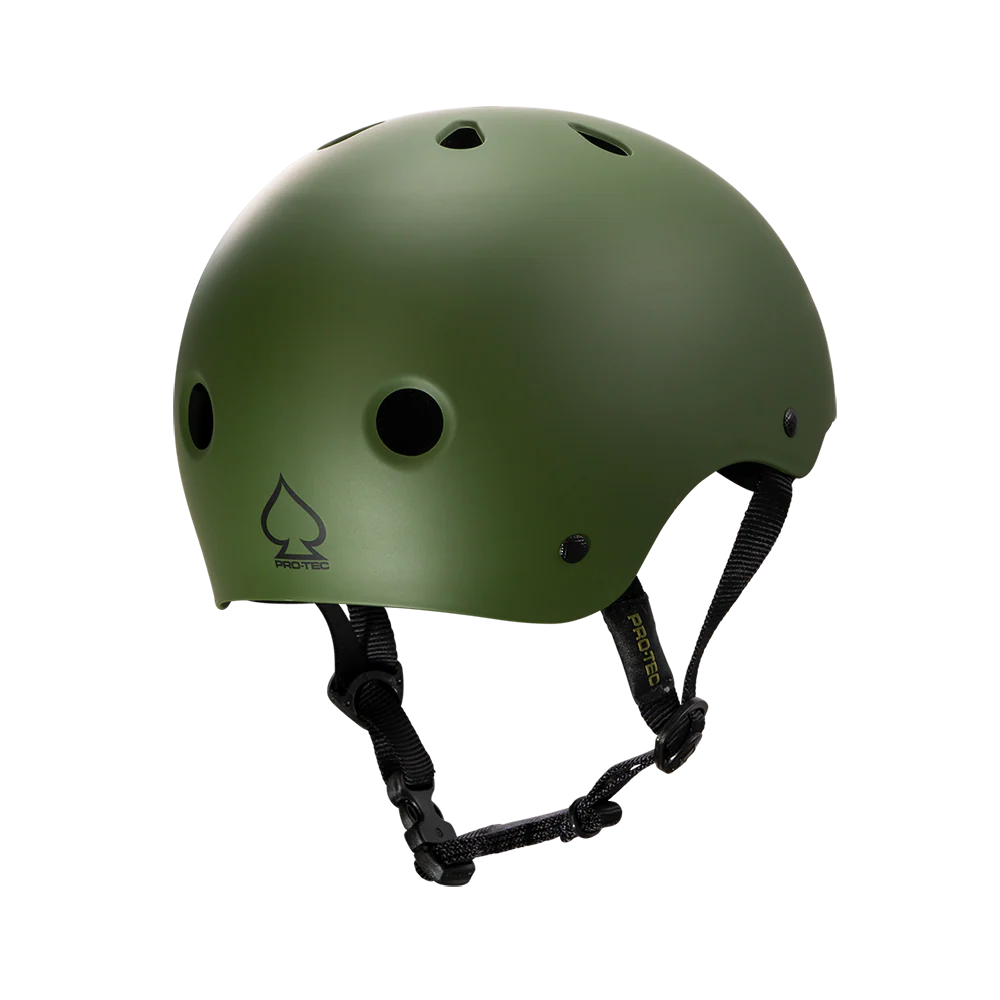 Pro-Tec Classic Certified Helmet Matte Olive - Image 3