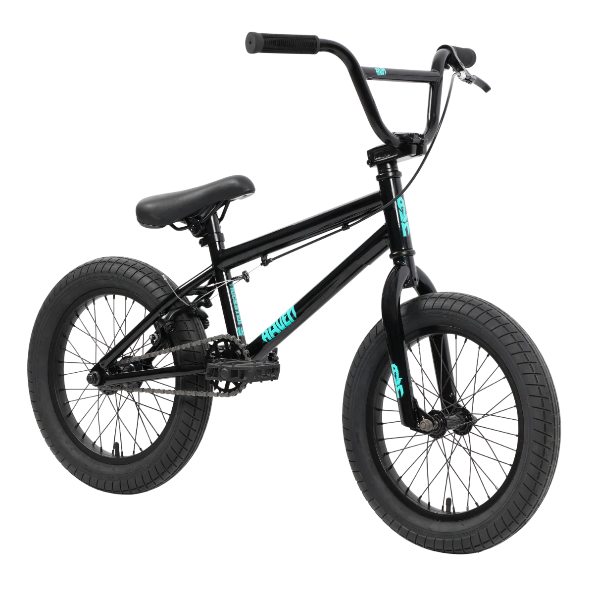 Raven Trickster 16inch BMX Bike Gloss Black - Image 2