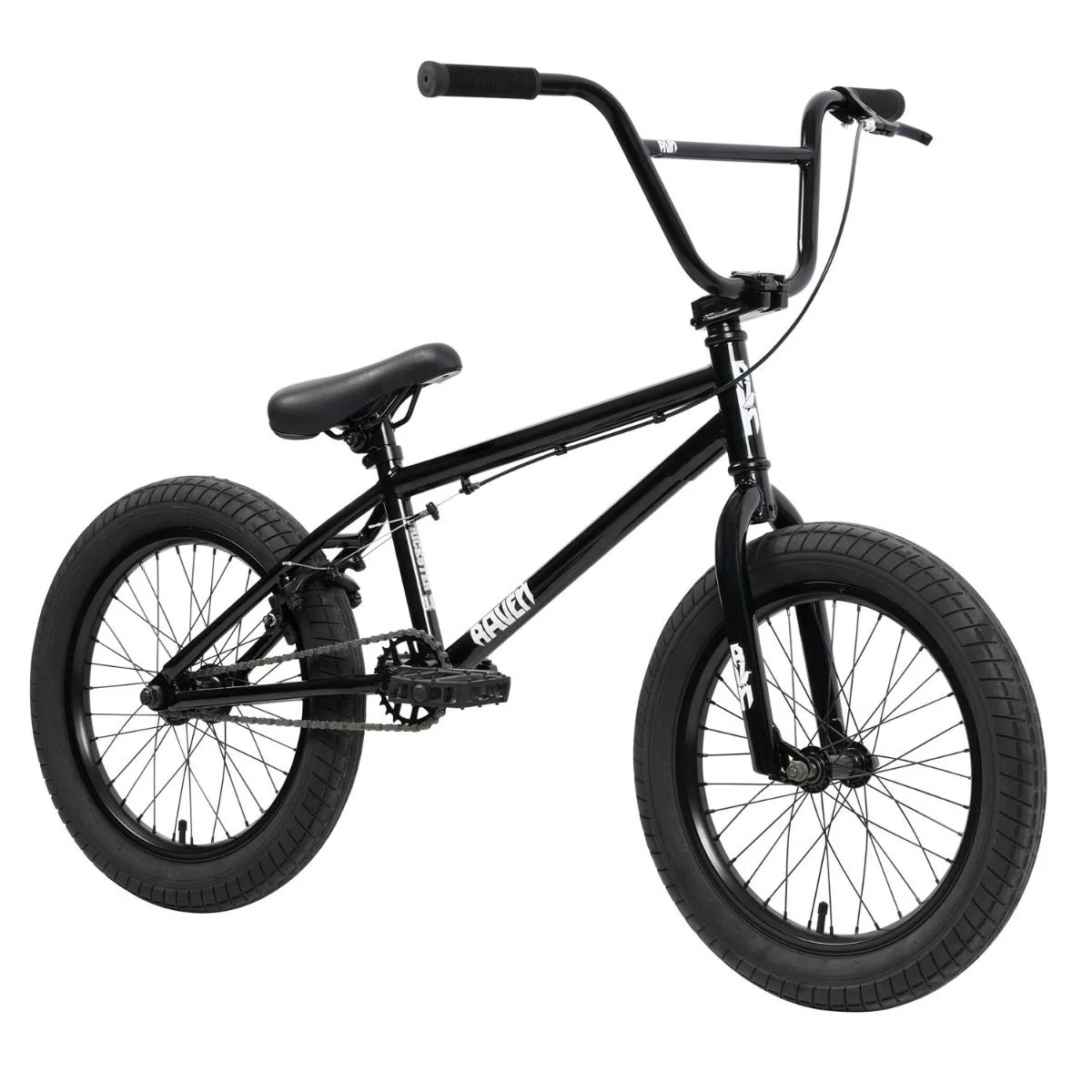 Raven Trickster 18inch BMX Bike Gloss Black - Image 2