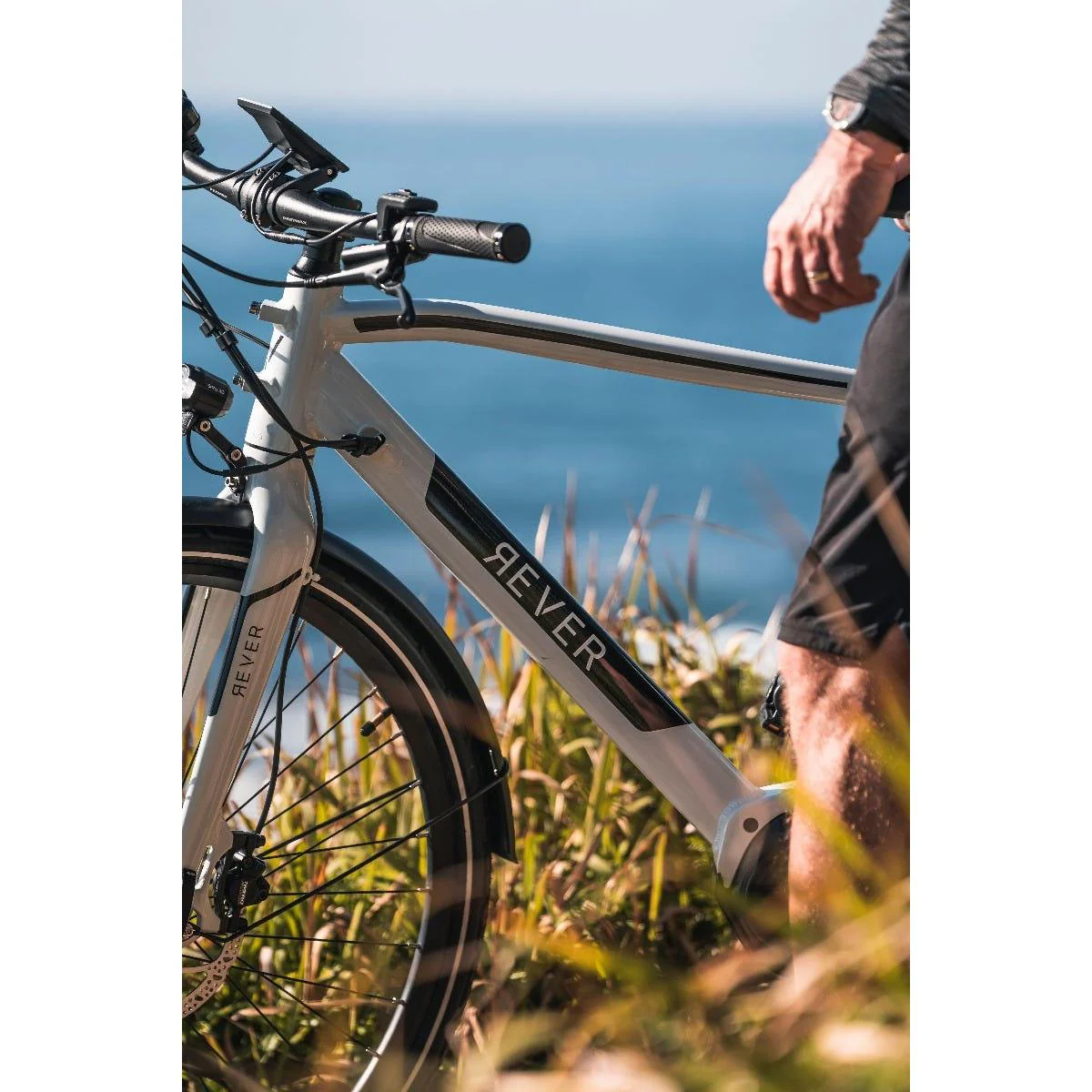 Rever Urban Amalfi Electric Hbrid Bike Grey - Image 7