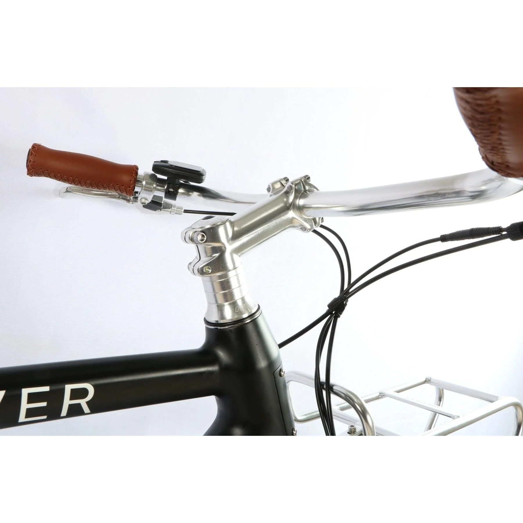 Rever Vintage Electric Bike Black - Image 3