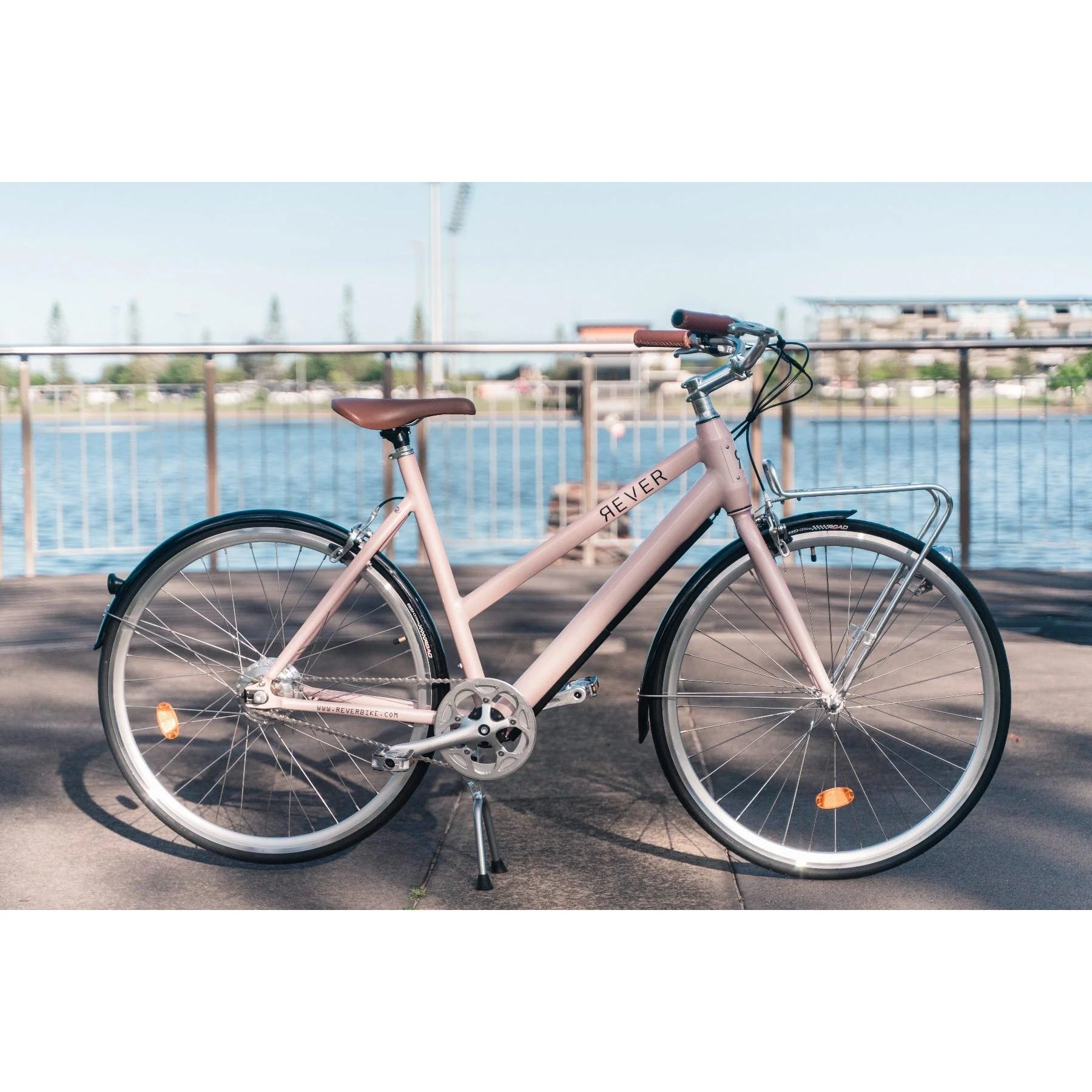 Rever Vintage Womens Electric Bike Pink - Image 10