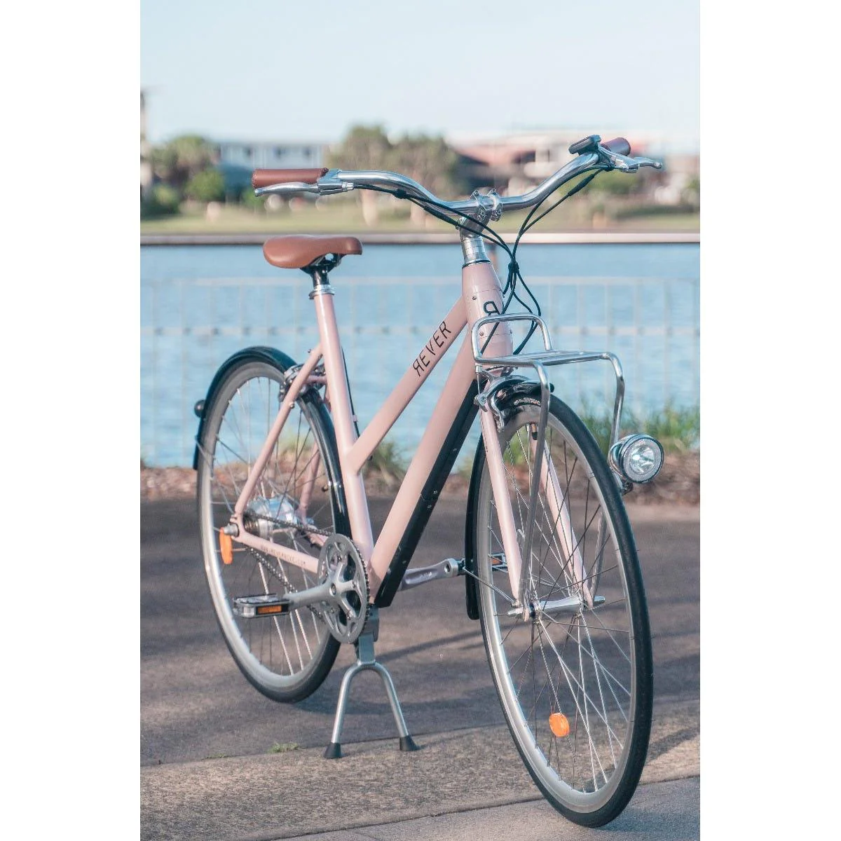 Rever Vintage Womens Electric Bike Pink - Image 11