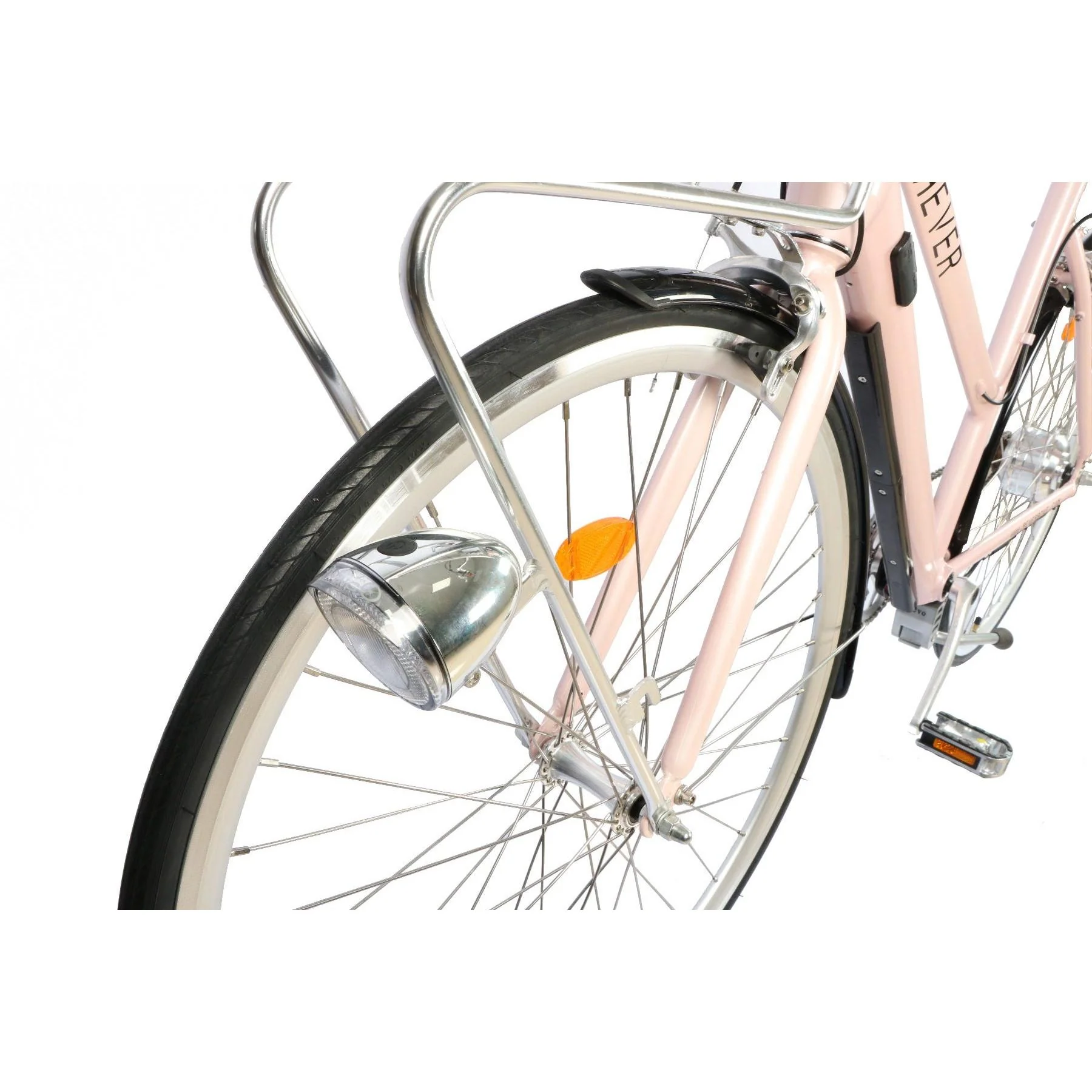 Rever Vintage Womens Electric Bike Pink - Image 3