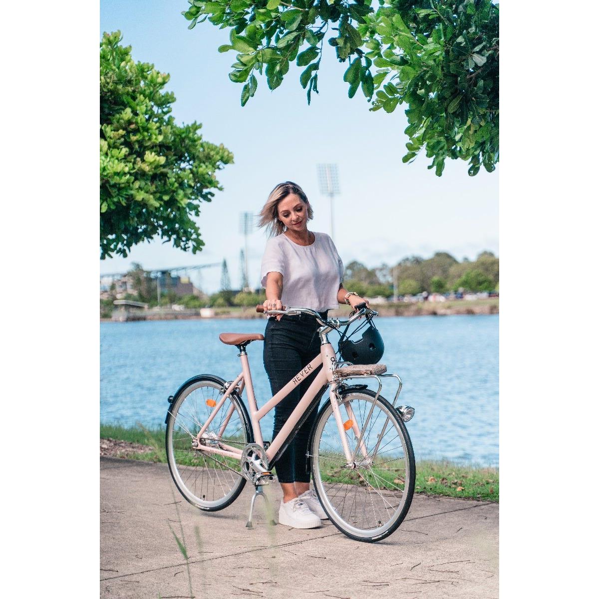 Rever Vintage Womens Electric Bike Pink - Image 6
