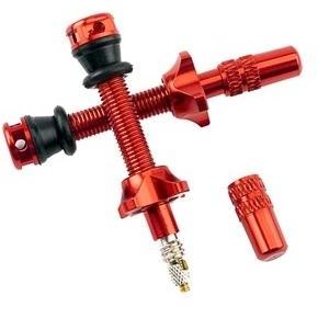 Ryfe Tubeless Presta Valves - High Flow - Red 44mm - Pair