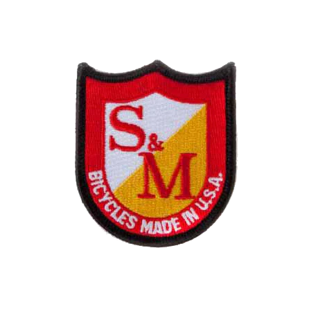 S & M Shield Logo Patch Black