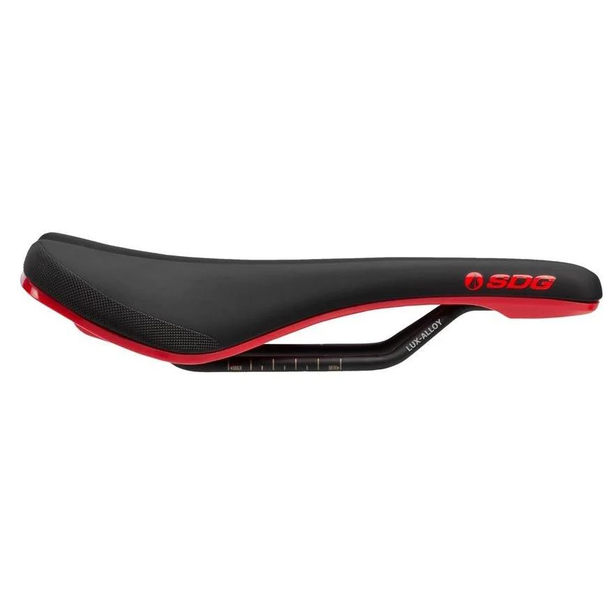 SDG Bel-Air V3 Lux Alloy Performance Saddle Black/Red - Image 3