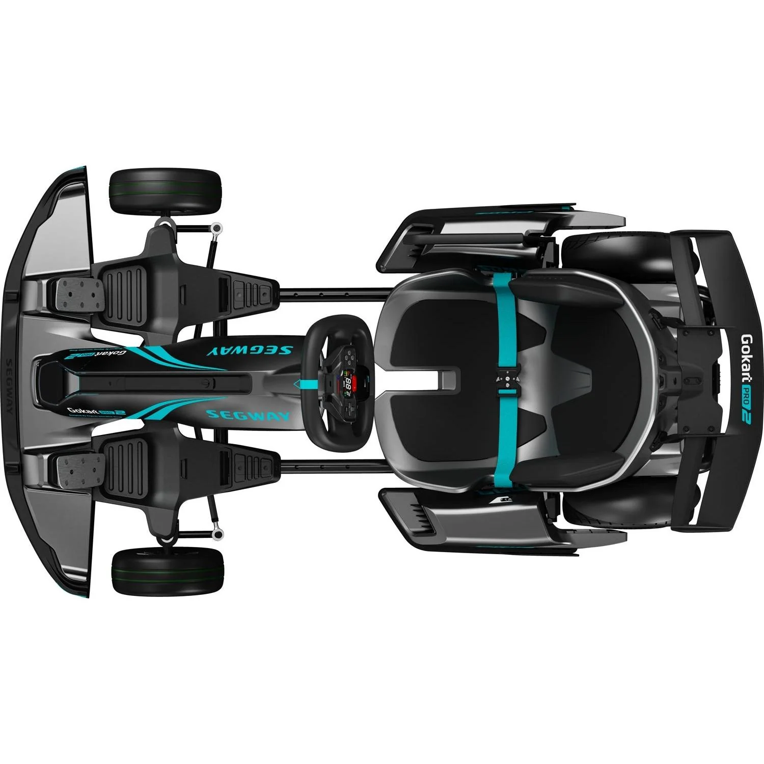 Segway Ninebot Go-Kart Pro2 Electric Go-Kart Grey/Teal - Image 4