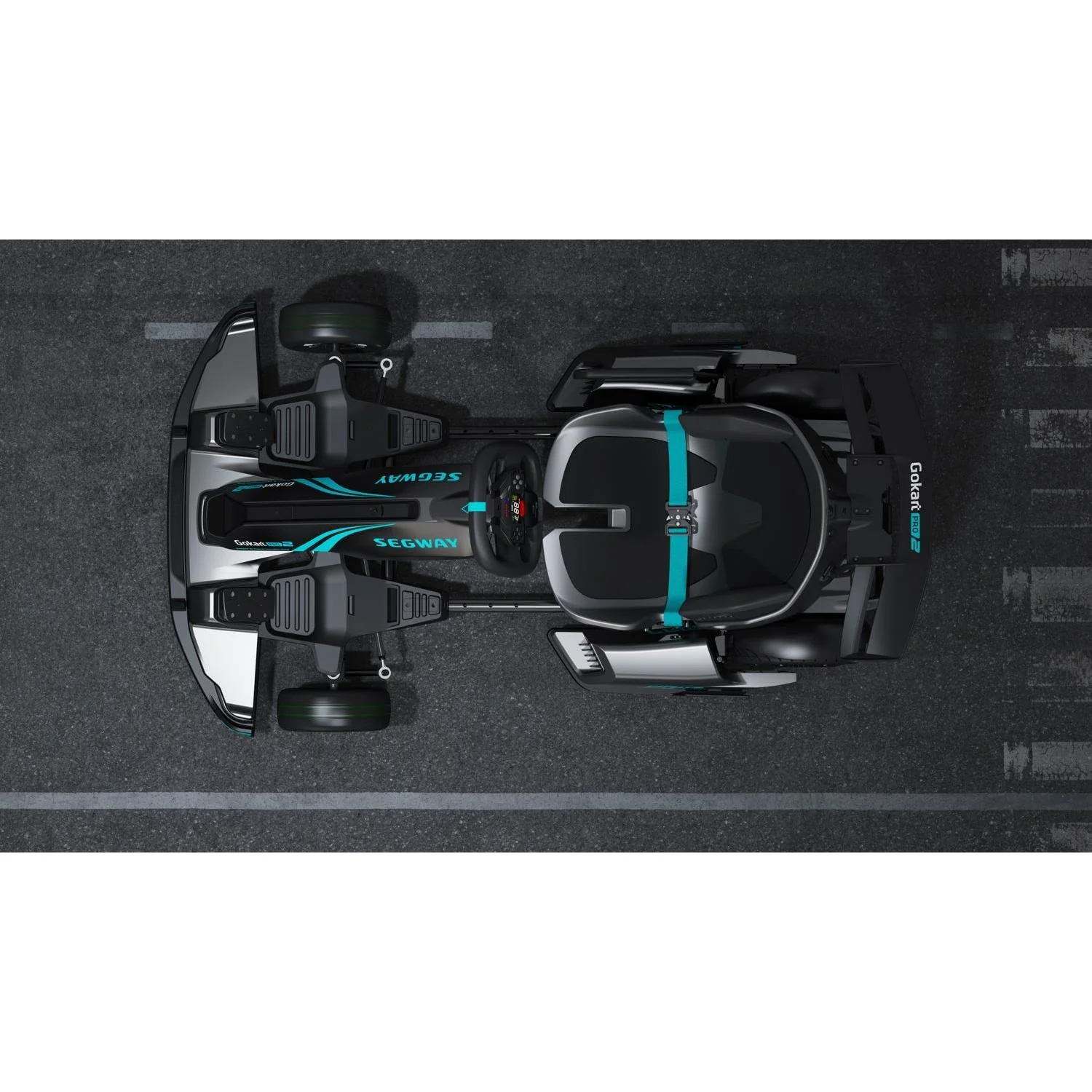 Segway Ninebot Go-Kart Pro2 Electric Go-Kart Grey/Teal - Image 8