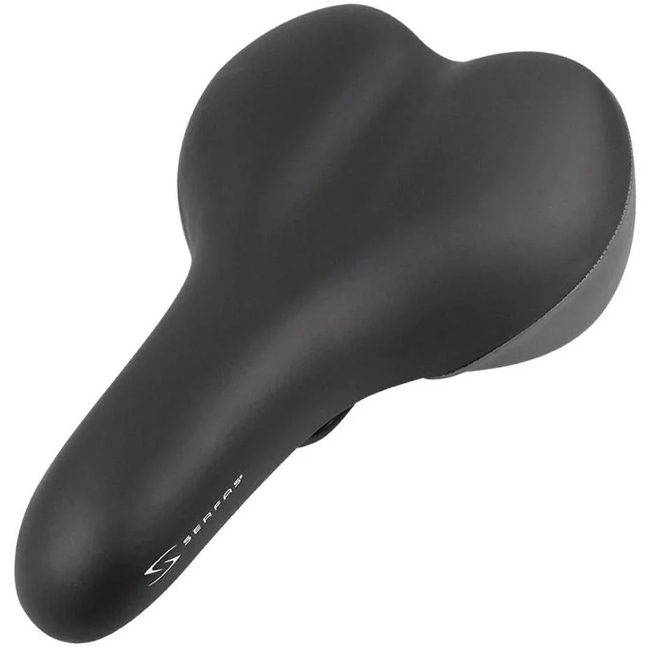 Serfas Tailbones Comfort Saddle with Vinyl Cover Black - Image 4