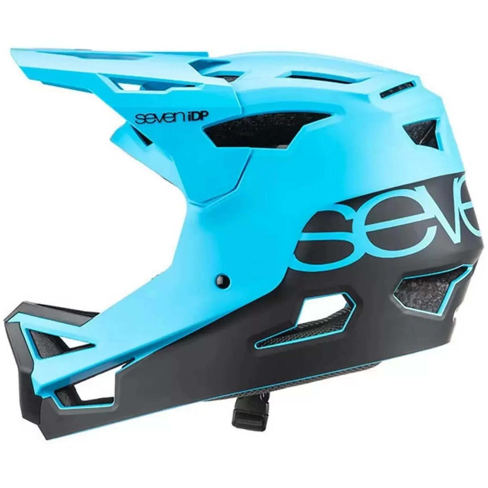 7iDP Project 23 ABS Fullface MTB Helmet Ocean Blue/Black - Image 2