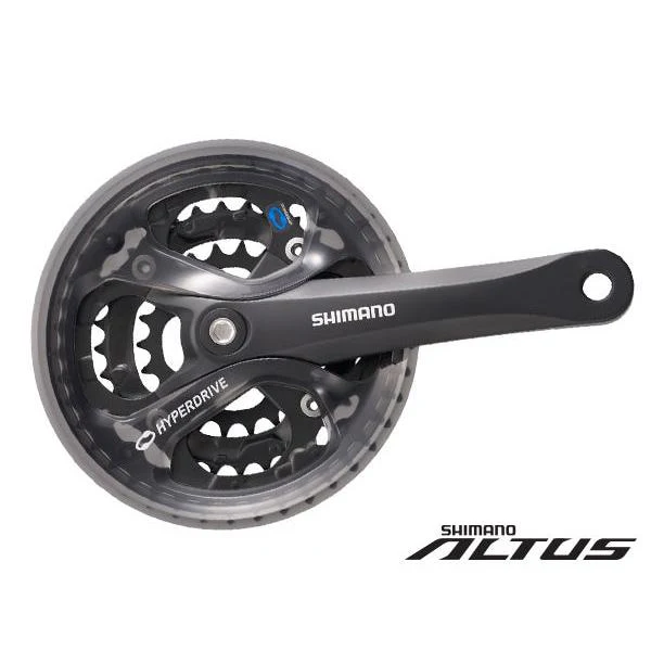 Shimano Crankset 175mm 42-32-22 Black with Guard