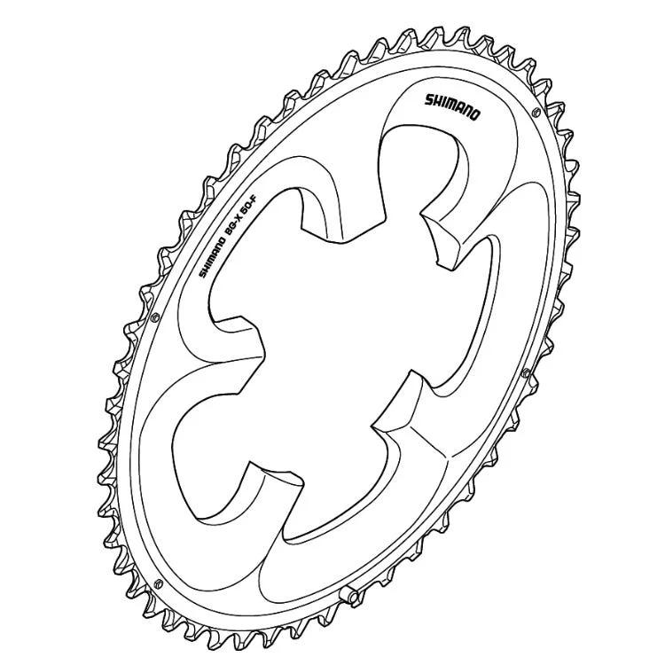 Shimano Ultegra 6750 50T Compact Chainring - Image 2