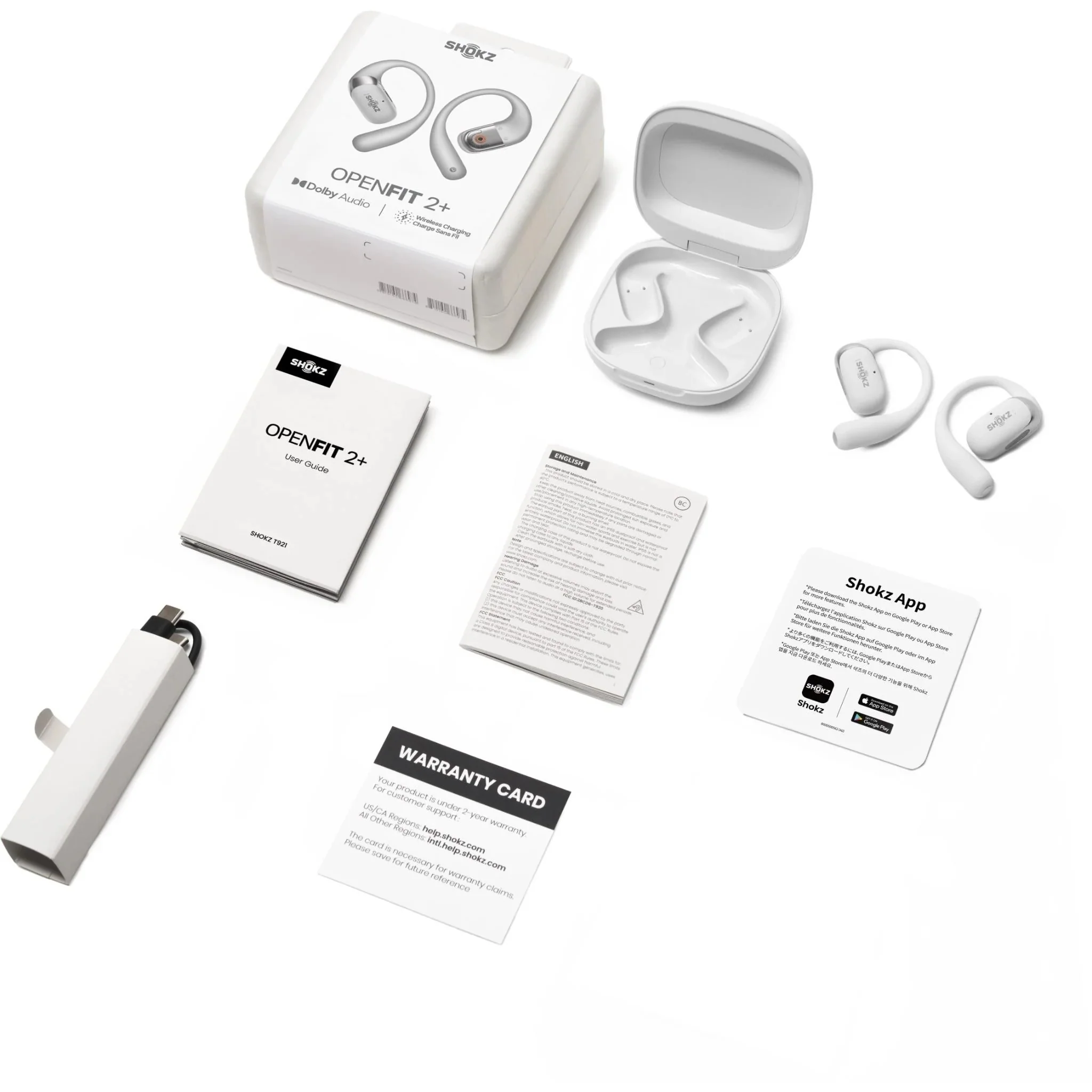 Shokz OpenFit 2+ True Wireless Earbuds Grey - Image 7