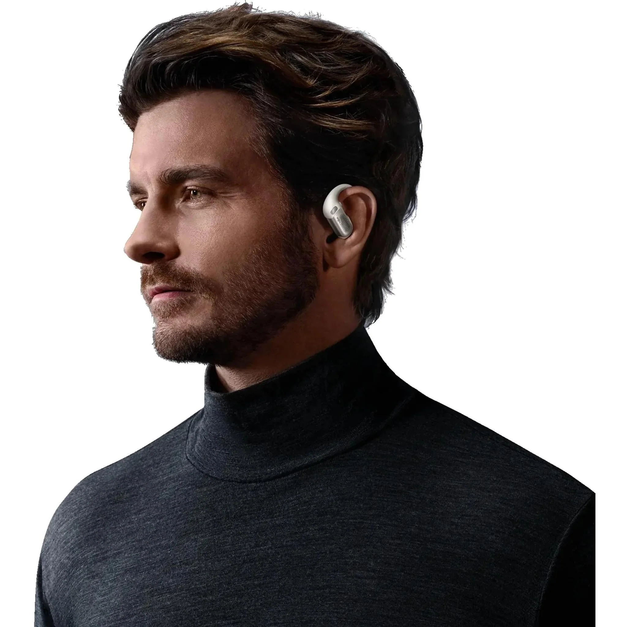 Shokz OpenFit Pro True Wireless Open Earbuds White - Image 3