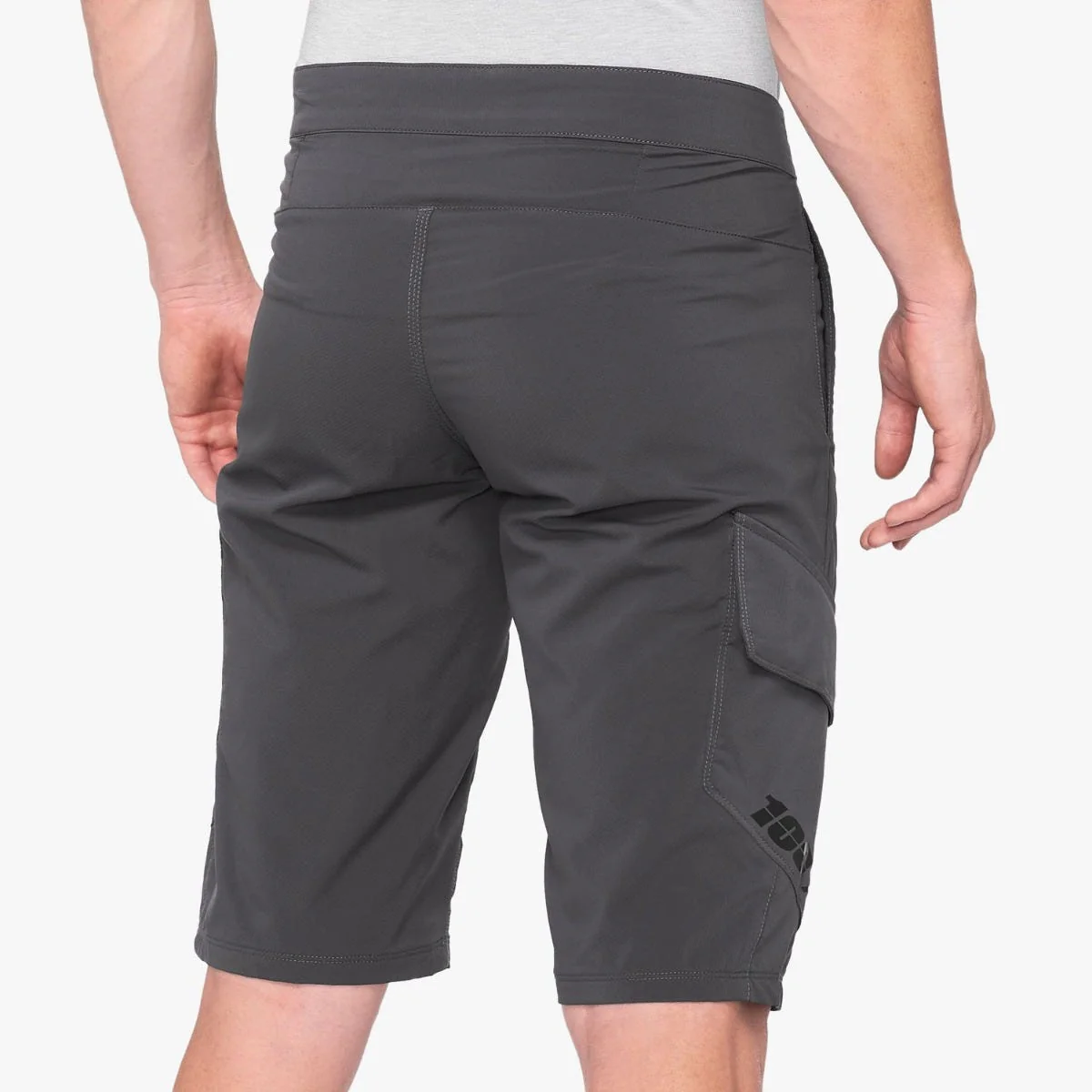 100% Ridecamp Shorts Charcoal - Image 2