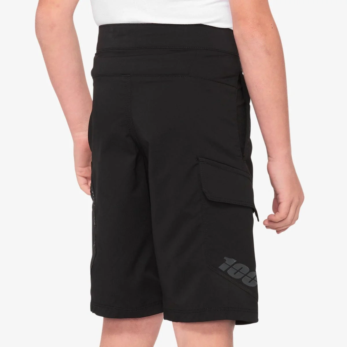 100% Ridecamp Youth Shorts Black - Image 2