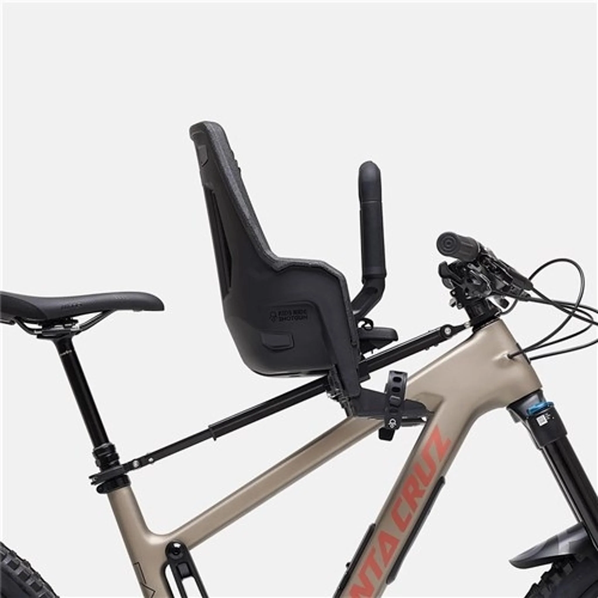Shotgun Pro Evo Child Seat and Handlebar Combo Black - Image 2