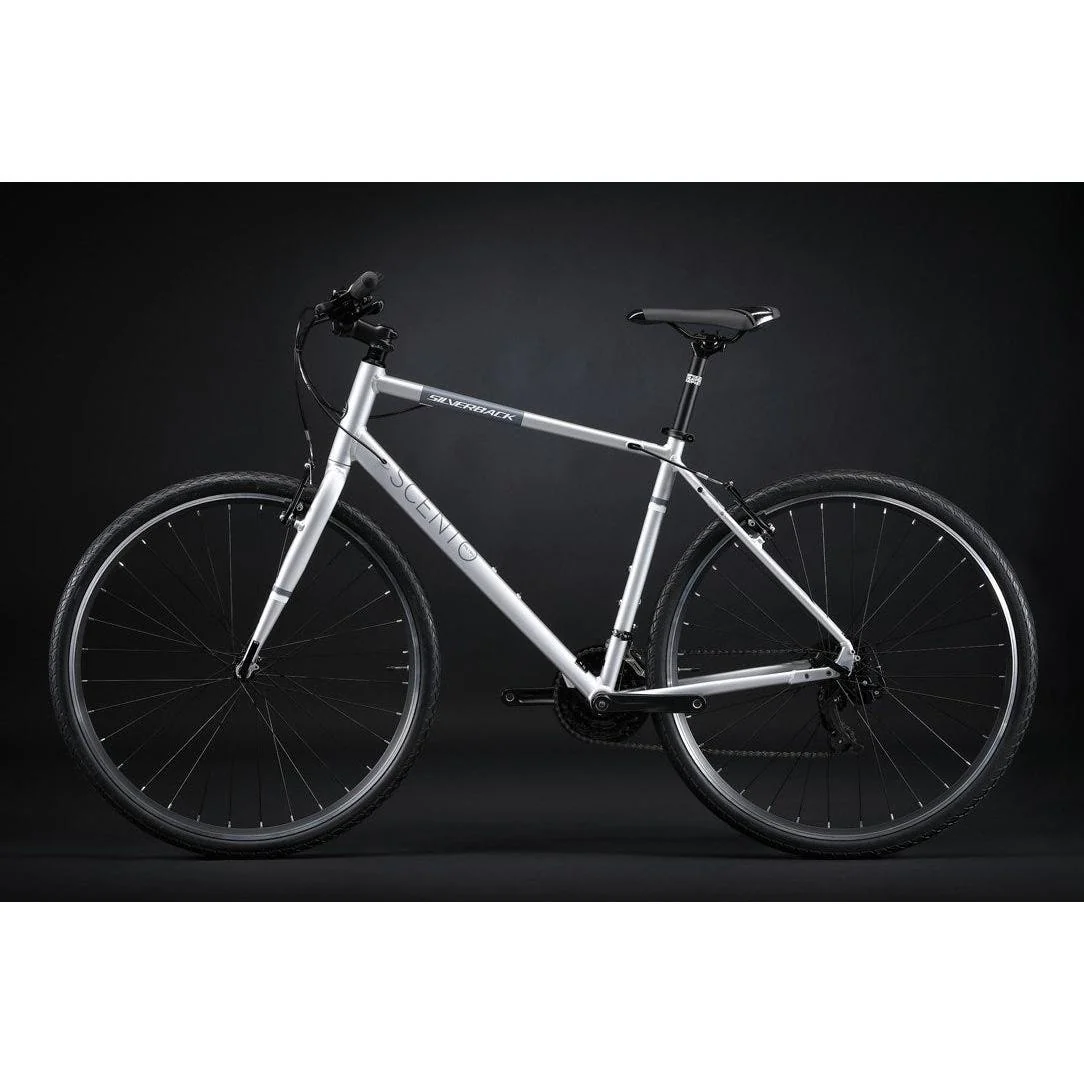 Silverback Scento Metro V Flat Bar Road Bike Silver/Black - Image 3