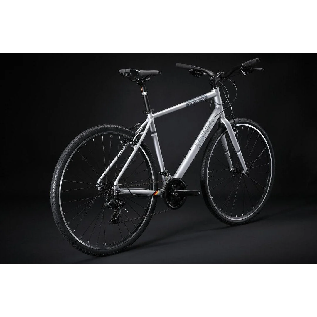 Silverback Scento Metro V Flat Bar Road Bike Silver/Black - Image 5