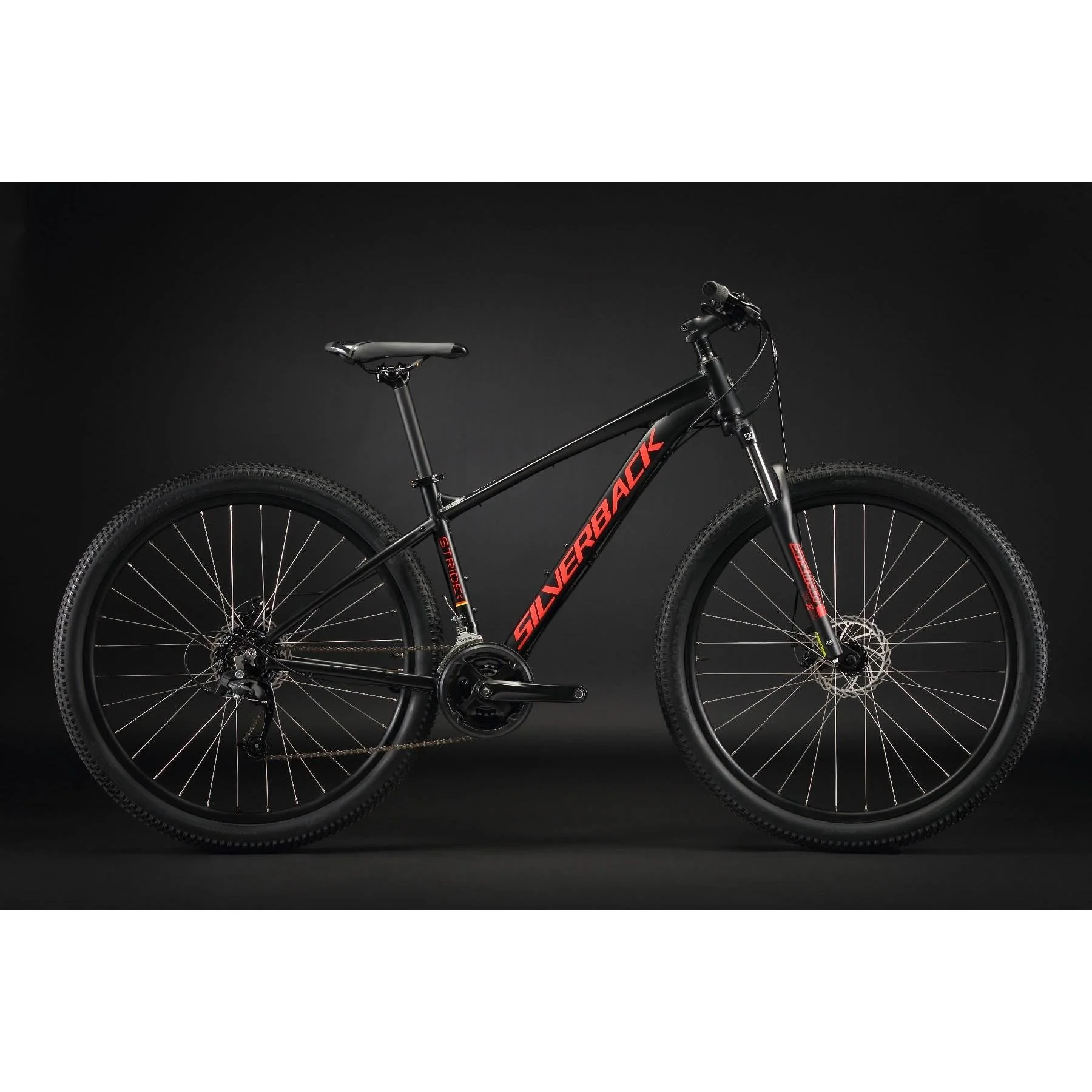 Silverback Stride Delight 29 MD Mountain Bike Black/Red - Image 8