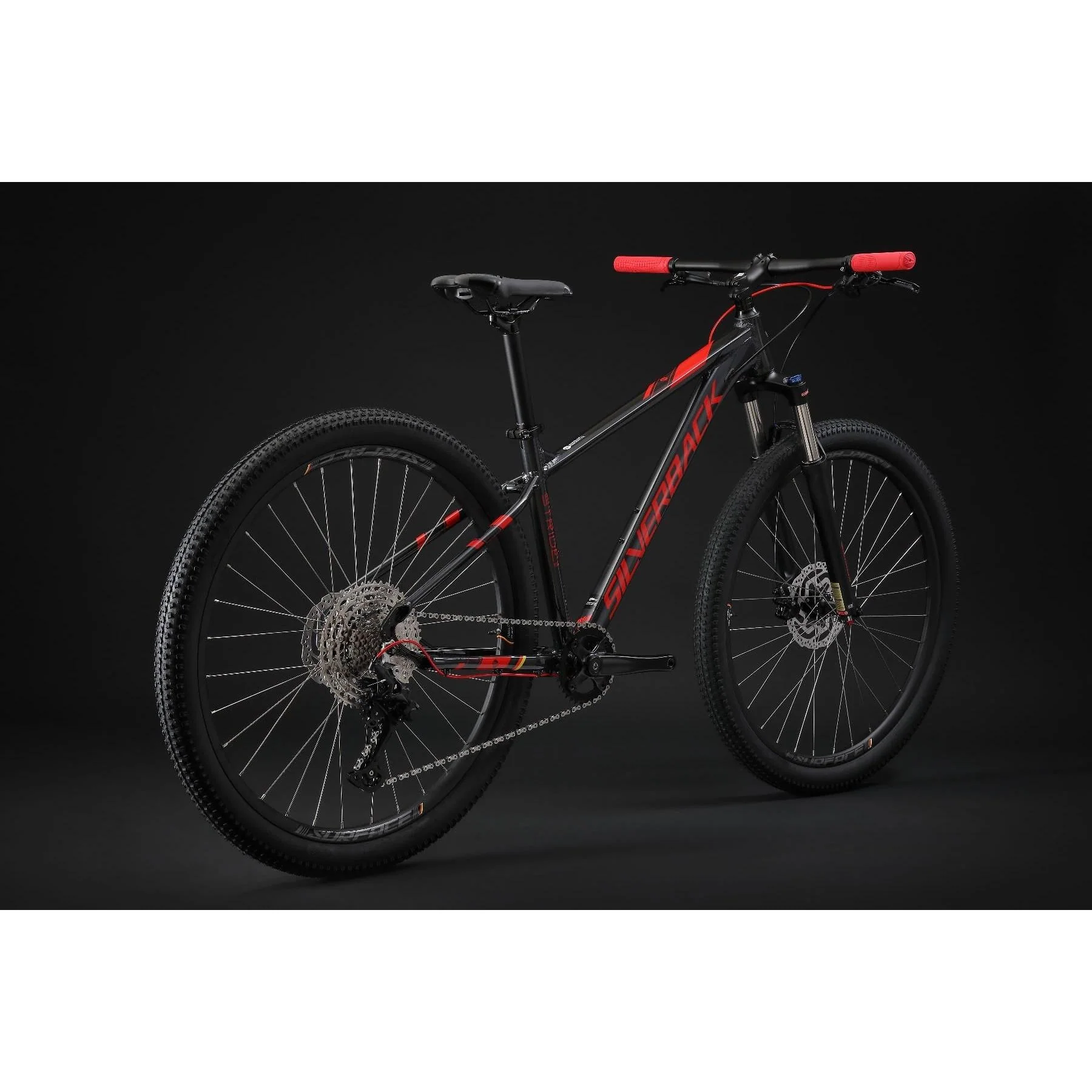 Silverback Stride Elite Mountain Bike Charcoal/Watermelon - Image 10