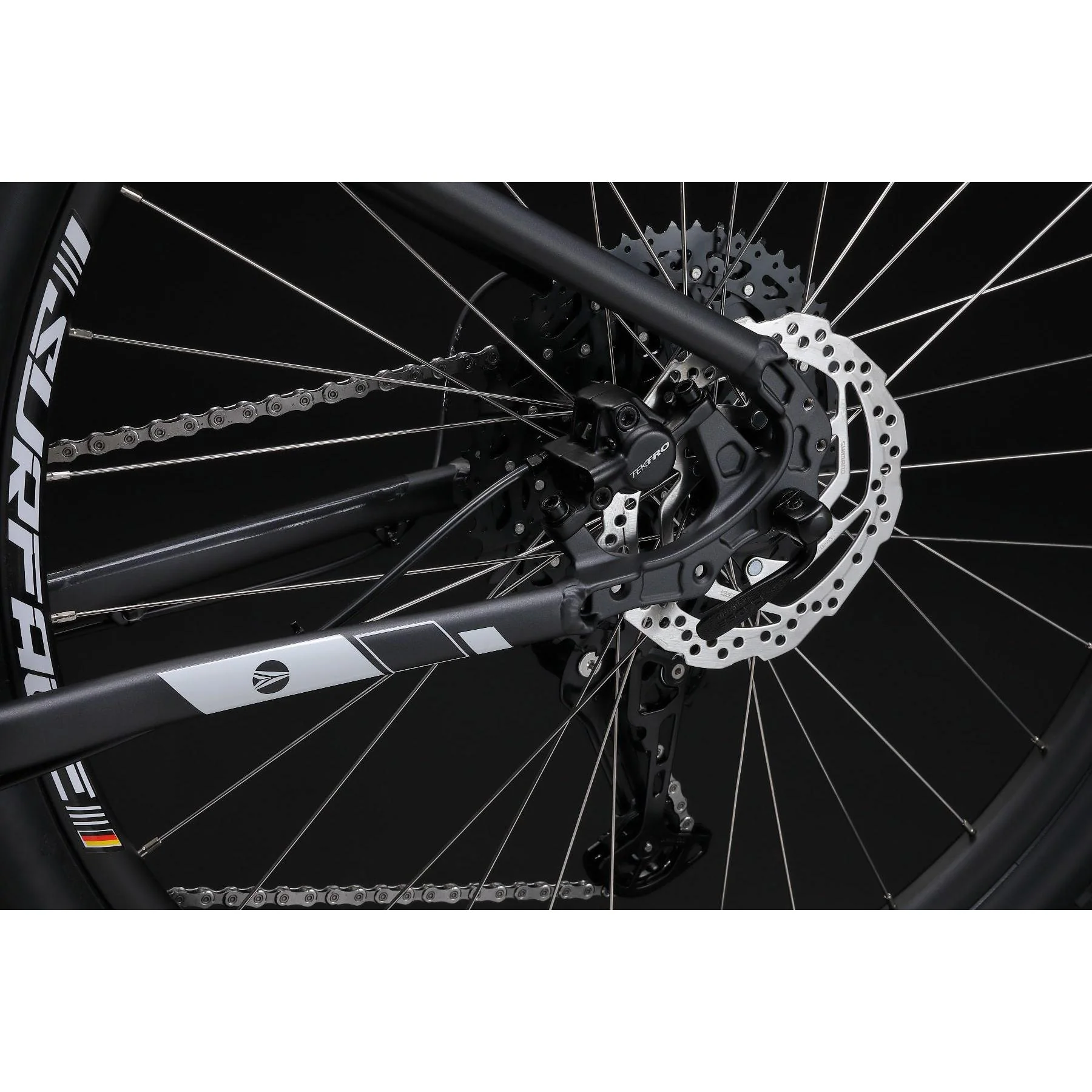 Silverback Stride Expert 29 Mountain Bike Matt Black/White - Image 3