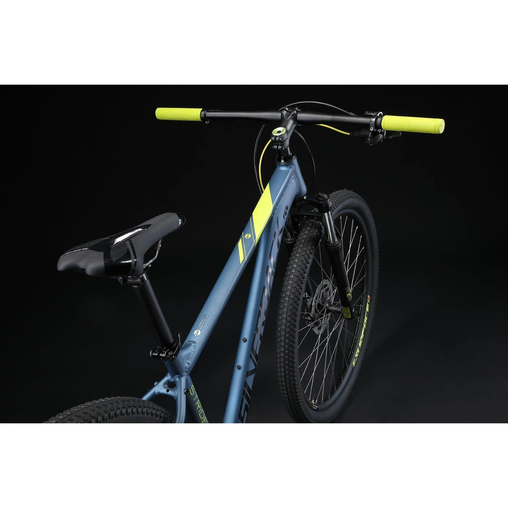 Silverback Stride Sport Mountain Bike Anthracite/Gloss Lime - Image 6