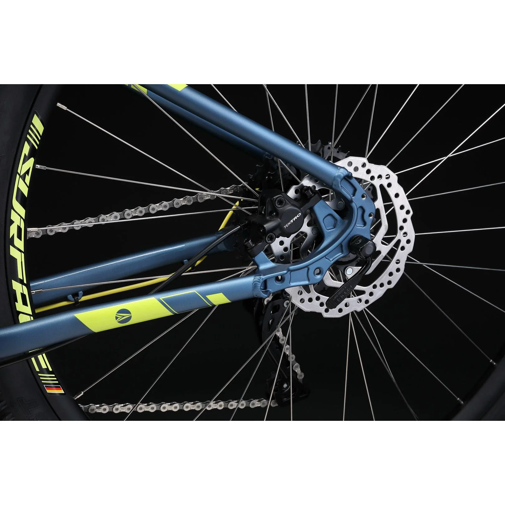 Silverback Stride Sport Mountain Bike Anthracite/Gloss Lime - Image 7