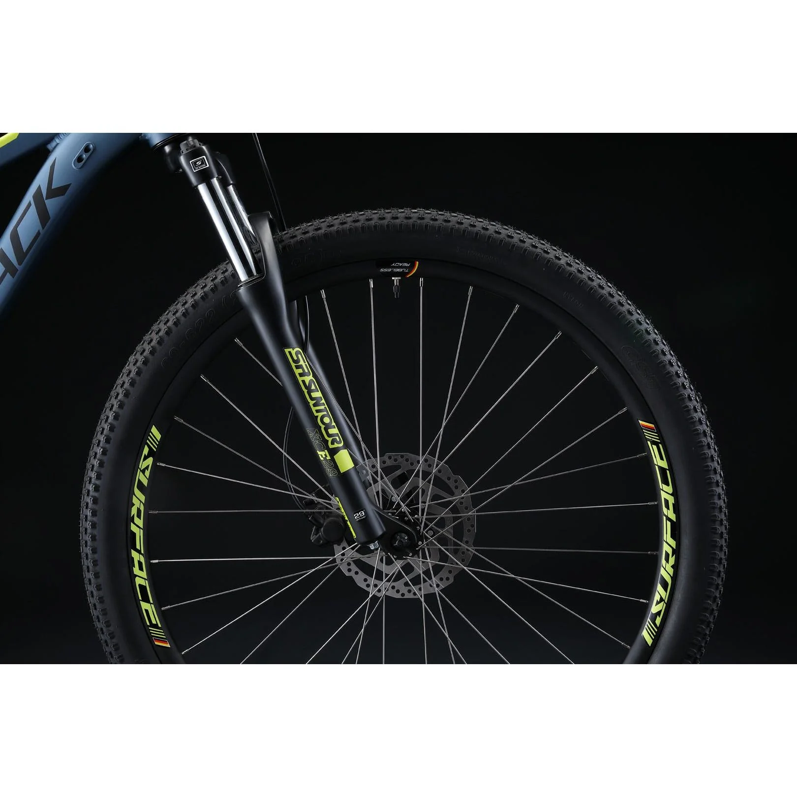 Silverback Stride Sport Mountain Bike Anthracite/Gloss Lime - Image 8