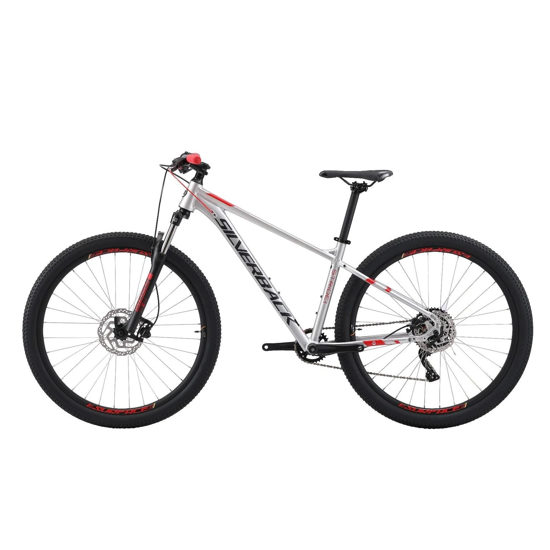 Silverback Stride Sport 29 Mountain Bike Grey/Red - Image 2