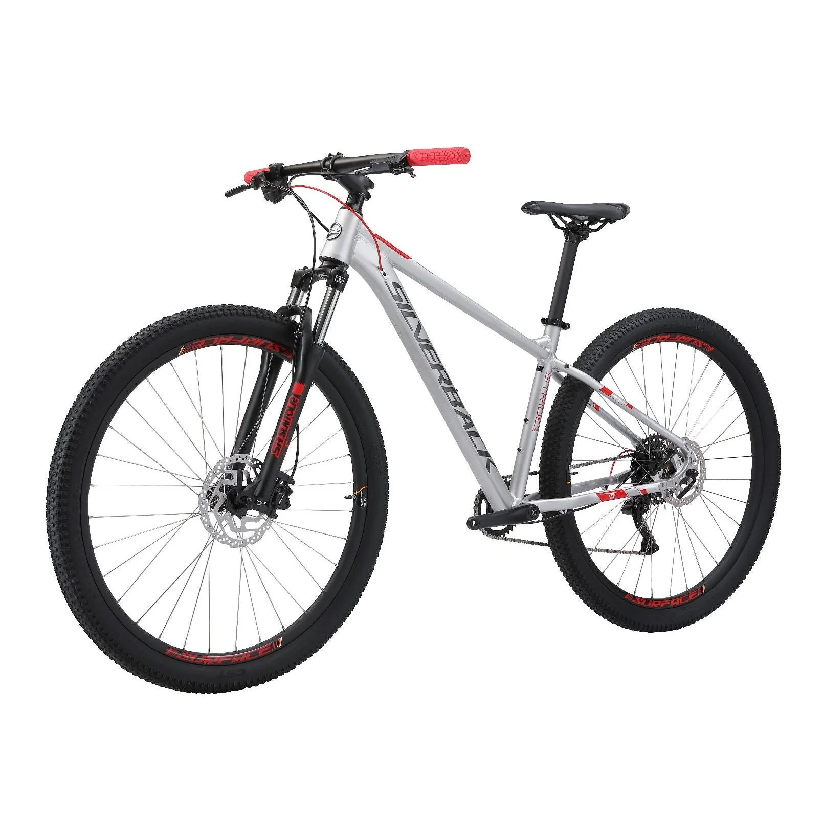 Silverback Stride Sport 29 Mountain Bike Grey/Red - Image 4