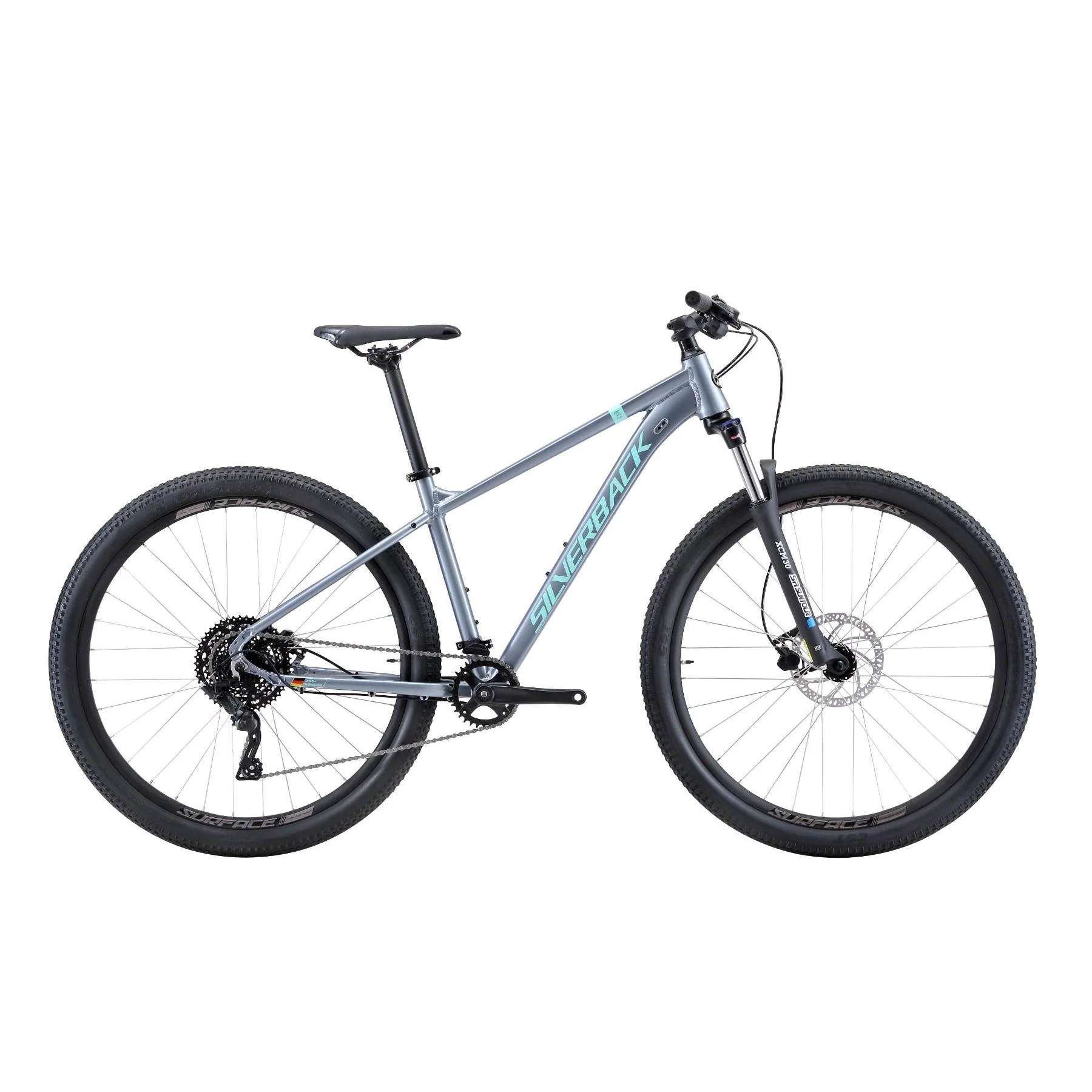 Silverback Splash Comp 27" Hardtail Mountain Bike Silver/Teal