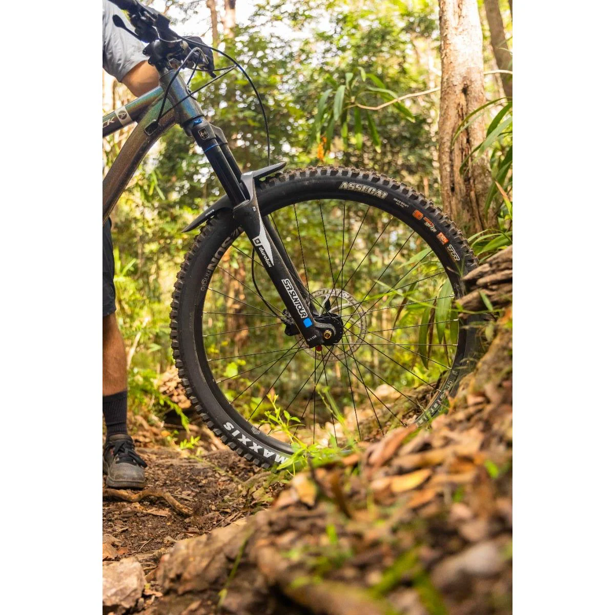 Silverback Slider MS Full Suspension Mountain Bike Rainbow Silver - Image 11
