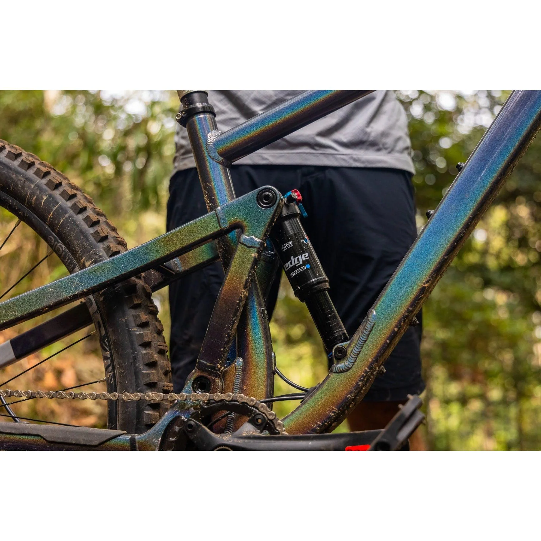 Silverback Slider MS Full Suspension Mountain Bike Rainbow Silver - Image 12