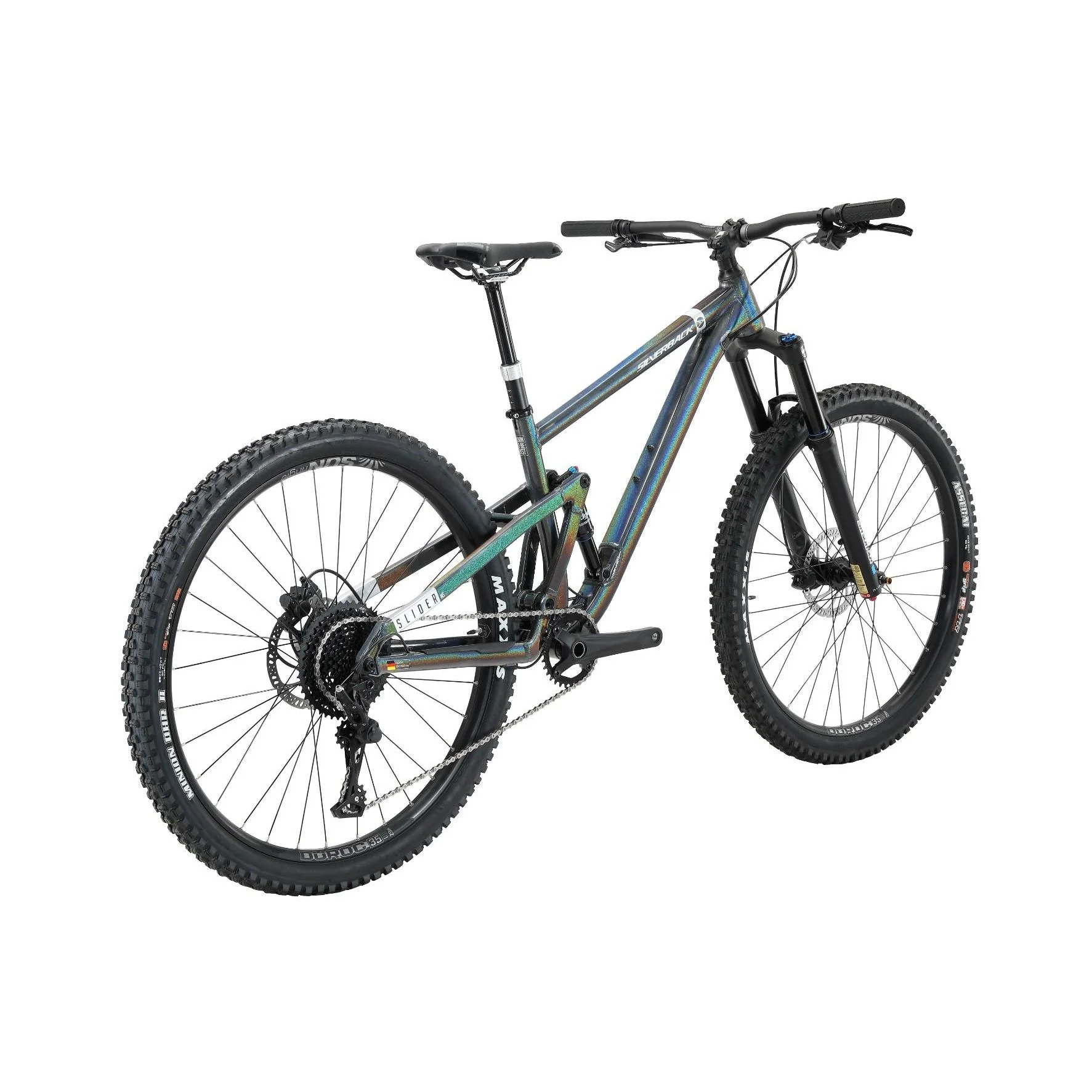Silverback Slider MS Full Suspension Mountain Bike Rainbow Silver - Image 3